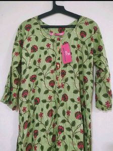 Floral Leafy Printed Kurti