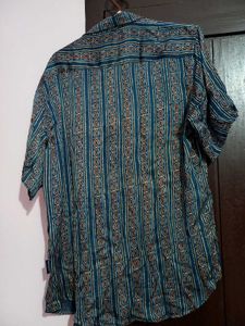 Ajrak Modal Silk Shirt