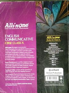 All In One CBSE English Communicative Class10