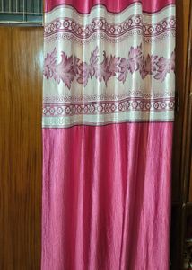 5 Pcs BRIGHT PINK CURTAINS