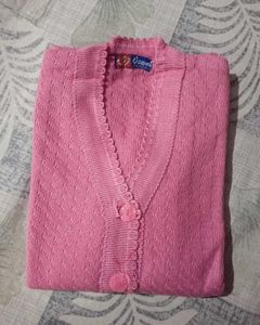 Pink Knit Cardigan in affordable price..