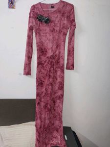 Mauve Velvet Dress