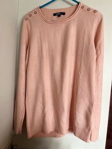 Peach color perfect office wear cute sweater