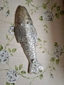 Tibetian Silver Fish Jewellery Tray