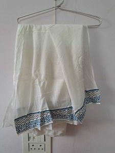 White Kurta With Dupatta