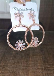 Rose Gold Elegant Hoop Earring