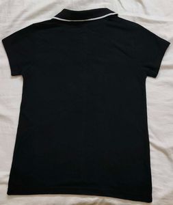 Van Heusen Black Camp Collar Shirt