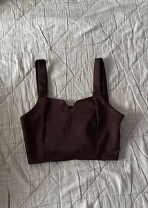 Brown Top with Tag