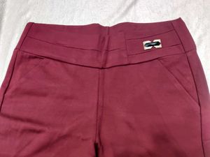 Maroon Jagging Waist 32