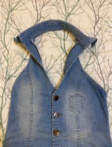 bebe Halterneck Denim Dress