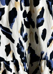 Leopard Print Tiered Midi Dress