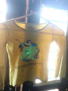 Girls' Glitter Unicorn Top🤩😍Only In 450 Coin