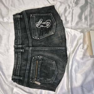 Y2K Micro Mini Denim Skirt