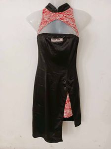 COREAN MIDI SATIN DRESS