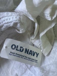 Old Navy White Camp Shirt