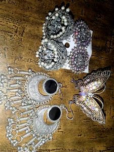 Silver Earrin🖇️