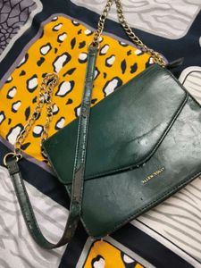 Allen solly  Green Crossbody Bag