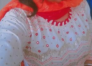 Elegant White Embroidered Anarkali Suit