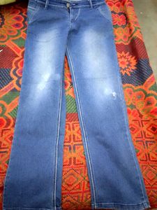 Navy Blue Ripped Men's Jeans