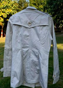 Women’s Stylish Beige Trench Jacket