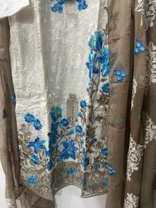 Pakistani Embroidered Pant Suit