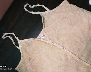 Vintage Lace Button-Up Tank