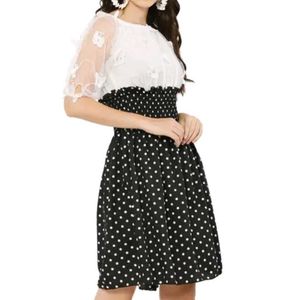 Polka Dot Fit &amp; Flare Dress