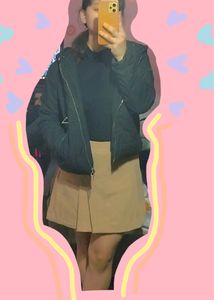 Quilted Puffer Jacket with Detachable Fur