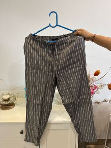 Striped Casual Cotton Pants