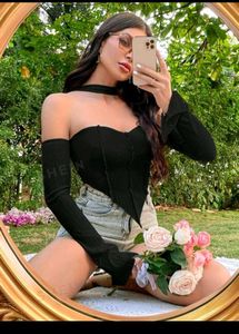 Black sweet Heart Detail Top