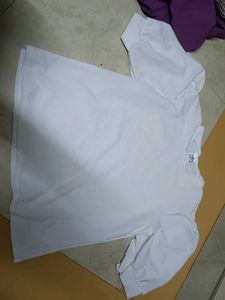 White Puff Sleeve Top