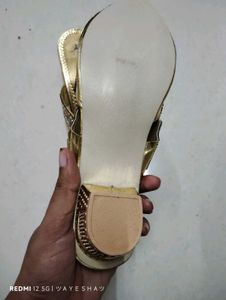 Gold Embellished Heels