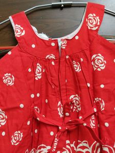 Red frock For Girls