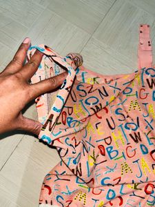 Pink Alphabet Print Top