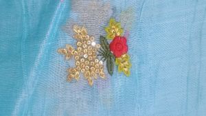 Embroidery Work Saree