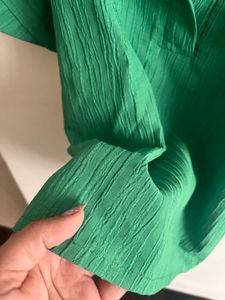 Green Collared Top