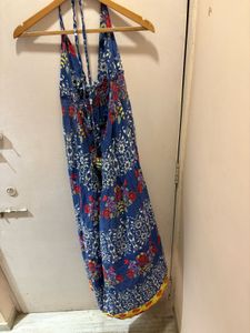 Beautiful Boho Floral Print Halter Dress