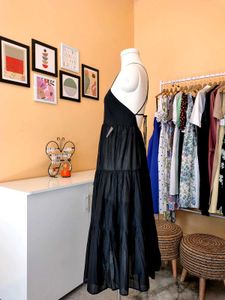 J.CREW Black Tiered Dress