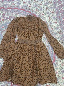 Leopard Print Mini Dress