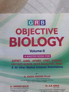 Biology Class 12th Neet Entrance  Objective Book