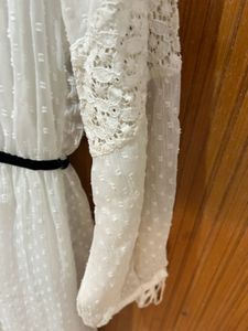 White Lace Mini Dress