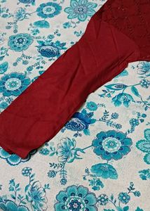 Red/Maroon Straight Kurti