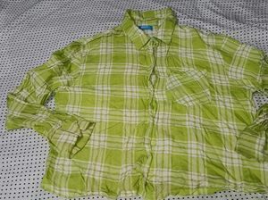 Green Plaid Flannel Shirt