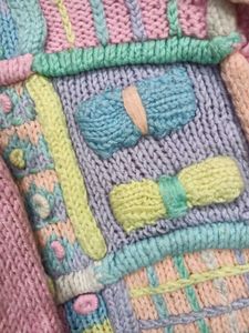 Hand-Knitted Patchwork Cardigan💕