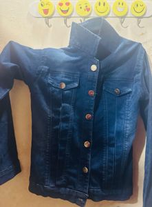 Jacket Dark Blue Coloured for Girls/Women Overcoat