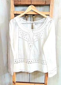 Offwhite Designer Cotton Top Size-38-40