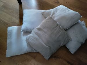 3 pc multicolored cushion and covers