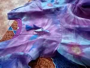Organza Floral Printed Gown
