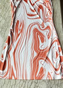 Abstract Print Mini Dress