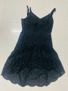 black beachwear dress